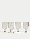 Set of 4 Global Artisan Picnic Wine Glasses