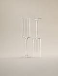 Set of 4 Straight Sided Champagne Flutes