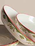 Set of 4 Winter Foliage Pasta Bowls