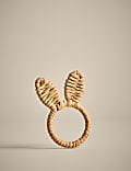 Set of 4 Raffia Bunny Napkin Rings