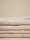 Set of 4 Frayed Edge Muslin Napkins
