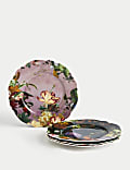 Set of 4 Floral Side Plates