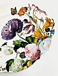 Servierplatte aus Porzellan mit Blumenmuster
