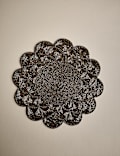 Set of 2 Beaded Scallop Placemats