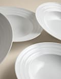 Set of 4 Burford Embossed Rim Pasta Bowls