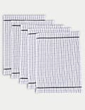 Set of 5 Checked Terry Tea Towels
