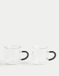 Set of 2 Ribbed Mugs