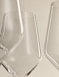Set of 4 Luna Crystal White Wine Glasses