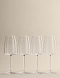 Set of 4 Odette Crystal White Wine Glasses