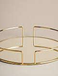 Mirrored Round Tray