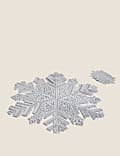 Set of 4 Snowflake Placemats & 4 Coasters