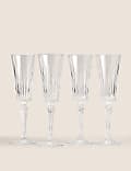 Set of 4 Timeless Champagne Flutes