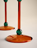 Set of 2 Bobble Contrast Wine Glasses