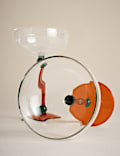 Set of 2 Bobble Contrast Champagne Saucers