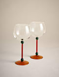Set of 2 Bobble Contrast Gin Glasses