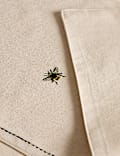 Pure Cotton Embroidered Bee Table Runner