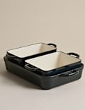 3 Piece Cast Iron Stacking Roaster Set