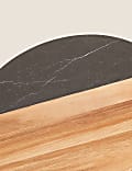 Wood and Marble Round Board