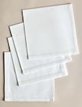 Set of 4 Cotton Sateen Napkins