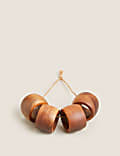Set of 4 Wooden Napkin Rings