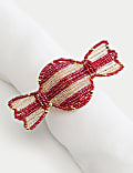 Set of 4 Beaded Sweet Napkin Rings