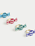 Set of 4 Beaded Sweet Napkin Rings