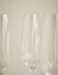 Set of 6 Maxim Optic Champagne Flutes