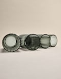 Lot de 4 verres hauts Celine cannel&eacute;s