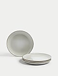 Set of 4 Stoneware Side Plates