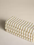 Set of 4 Cotton with Linen Thin Stripe Napkins