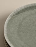 Lot de 4 petites assiettes Henley en gr&egrave;s