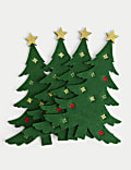 Lot de 4 porte-couverts à motif sapin de Noël