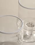 Set of 2 Contrast Rim Wine Glasses