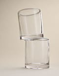 Set of 2 Contrast Rim Tumblers