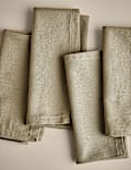 Set of 4 Pure Cotton Napkins