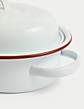 Oval Enamel Roaster with Lid