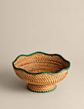 Rattan Footed Bowl