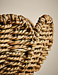 Seagrass Woven Scallop Footed Serving Bowl