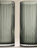 Set of 4 Celine Ribbed Hi Ball Glasses