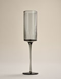 Set of 4 Celine Ribbed Champagne Flutes