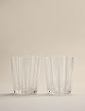 Set of 4 Striped Tumblers