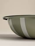Enamel Striped Serving Bowl