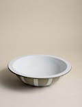 Enamel Striped Serving Bowl