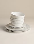 12 Piece Hampton Bone China Dinner Set