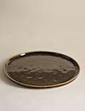 Straight Side Reactive Glaze Dinner Plate