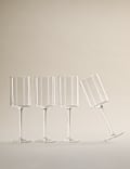 Set of 4 Straight Sided Wine Glasses