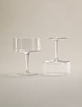 Set of 2 Straight Sided Coupe Glasses