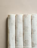 Lot de 4&nbsp;serviettes de table 100&nbsp;% coton avec imprimé xylographié
