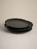 Set of 4 Textured Dinner Plates