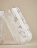 Set of 2 Speckled Hi Ball Glasses